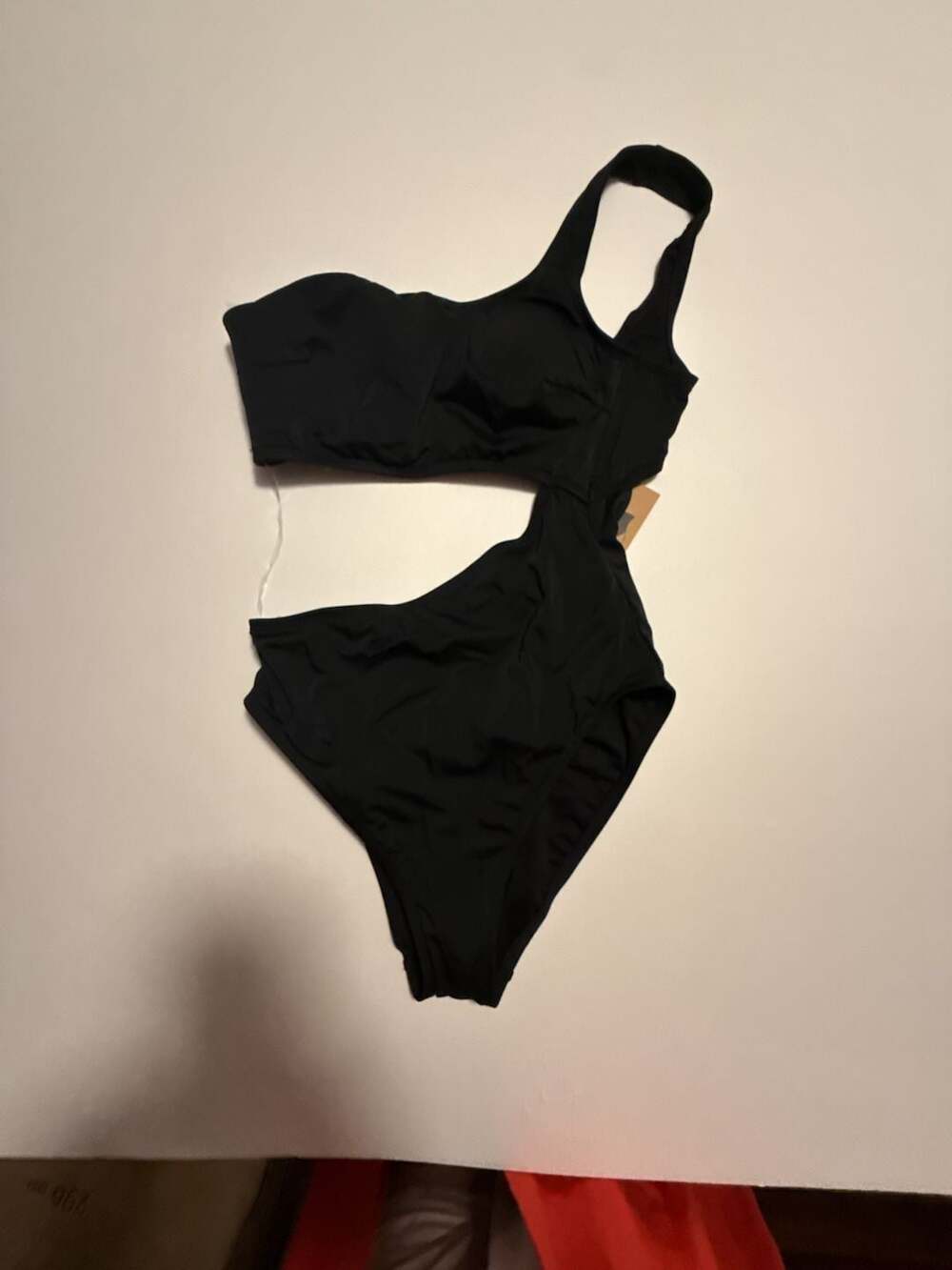 Target Shade & Shore Women's High Leg Cheeky One-Shoulder Cut-Out One-Piece Swim
